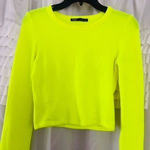 Zara crop top sweater. SOLD